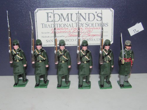 Edmund’s 6th Battalion, Virginia Volunteers,: Edmund’s 6th Battalion, Virginia Volunteers, Alexandria Rifles, 1861 6 Pieces with box