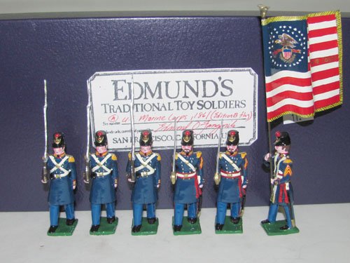 Edmund’s U.S. Marine Corps.,: Edmund’s U.S. Marine Corps., 1861 (Edition B flag) 6 Pieces with box
