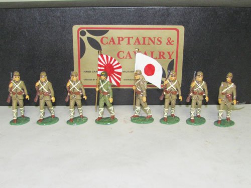 Captain’s & Cavalry Japanese Marine: Captain’s & Cavalry Japanese Marine Japanese Inf. Japanese Infantry Soft Caps 1942 8 pieces with box