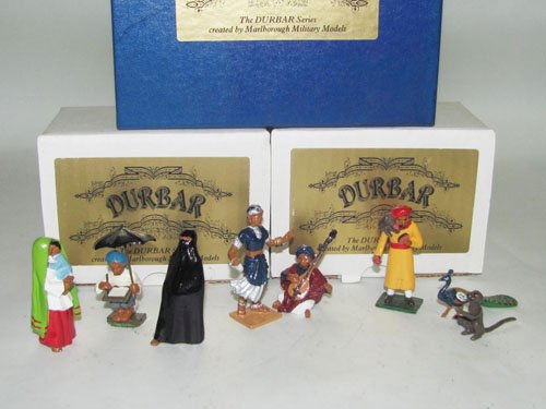 Marlborough The Durbar Series, D53: Marlborough The Durbar Series, D53 Peacocks & Monkey, D135 Ladies & Letters, D126 Sitar player & dancer 9 pieces