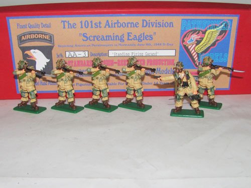 Nickolson Miniatures The 101st Airborne: Nickolson Miniatures The 101st Airborne Division “Screaming Eagles” Set No. AA-3 Standing Firing Guard 6 pieces