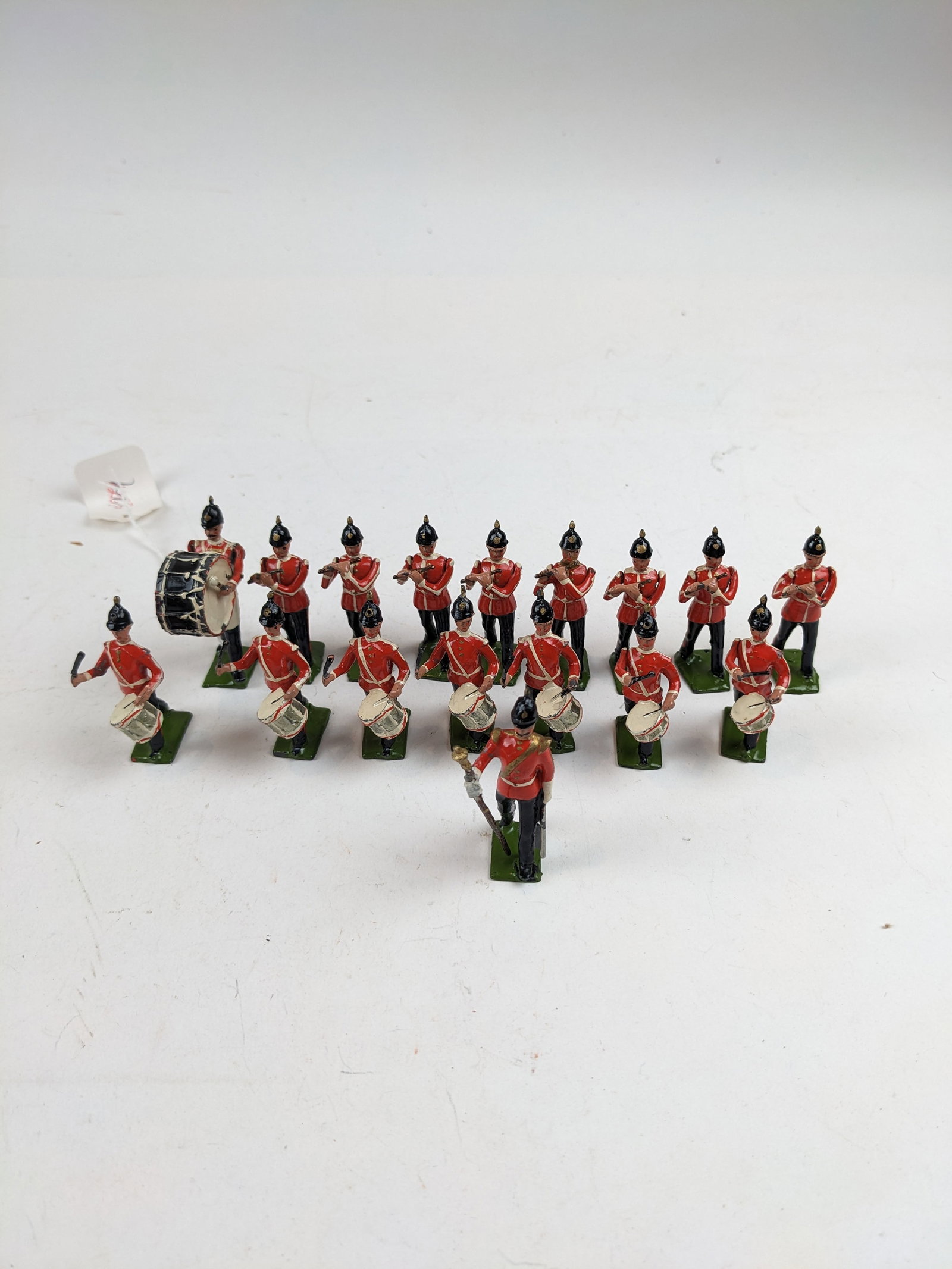 Britains #321 Drum and Fife Band of the Line: Pre war. 17 Pieces Condition Very Good To Excellent No Box