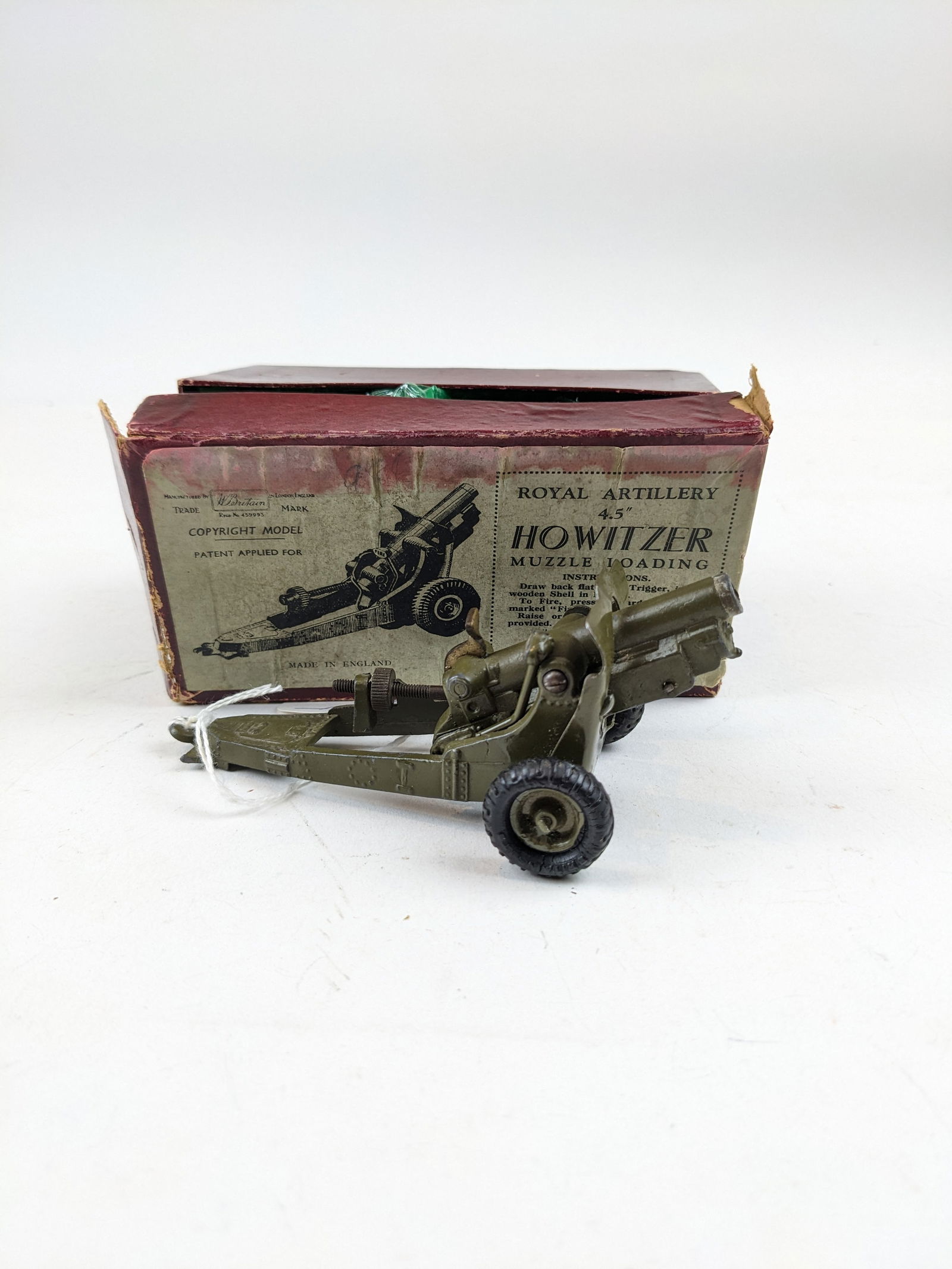 Britains #1725 4.5 Inch Howitzer Pre-War (1 of 1)