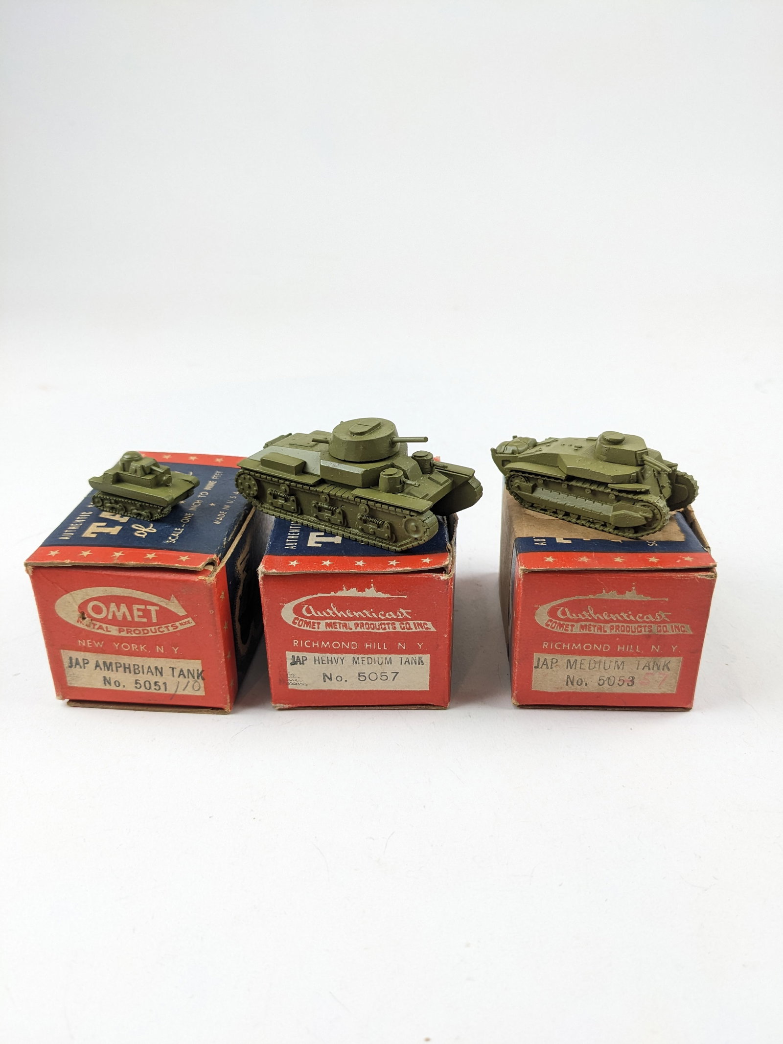 Authenticast Japanese Tanks: 3 Pieces Condition Excellent Boxes Good