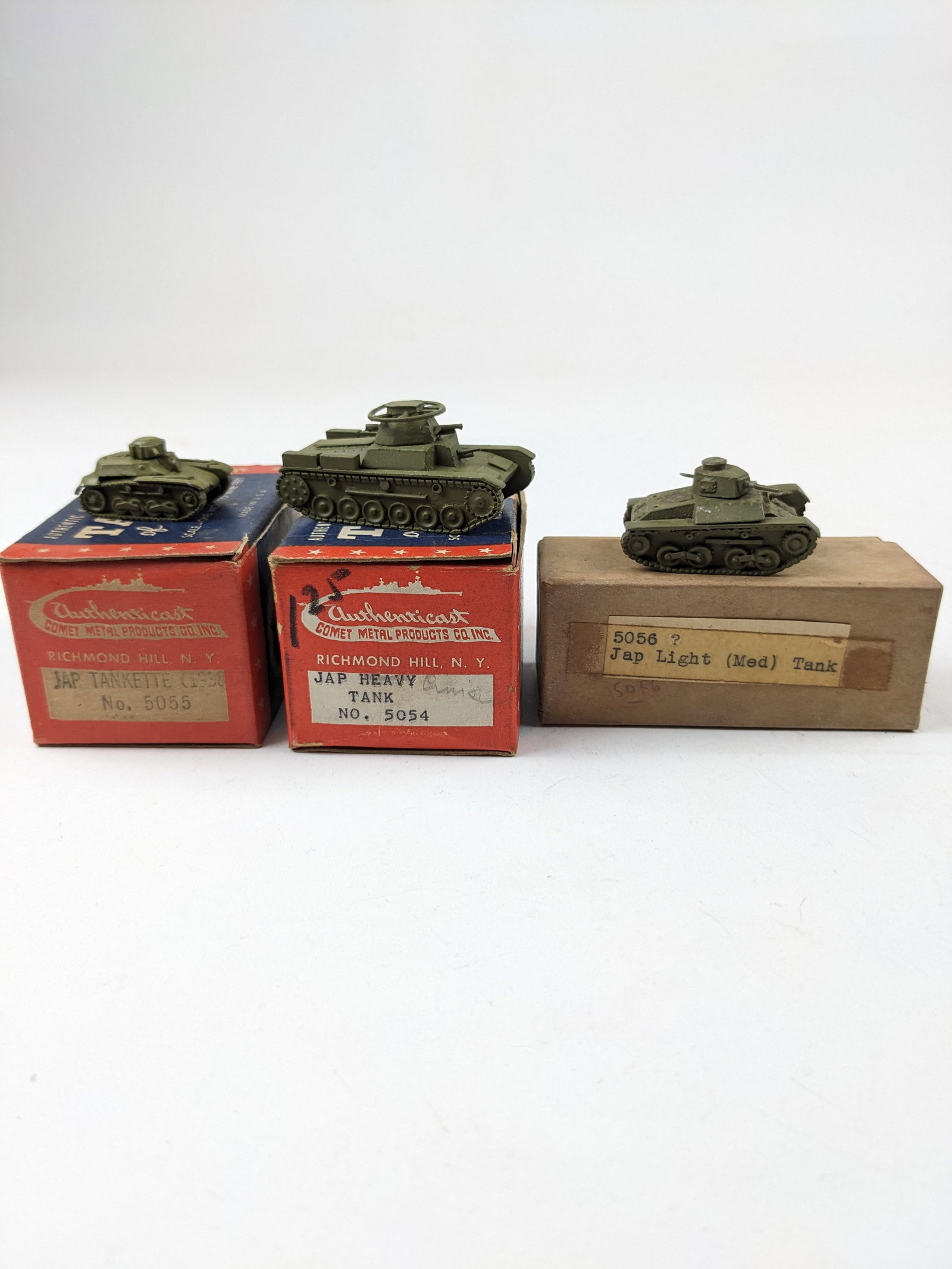 Authenticast Japanese Tanks: 3 Pieces Condition Very Good To Excellent Boxes Good