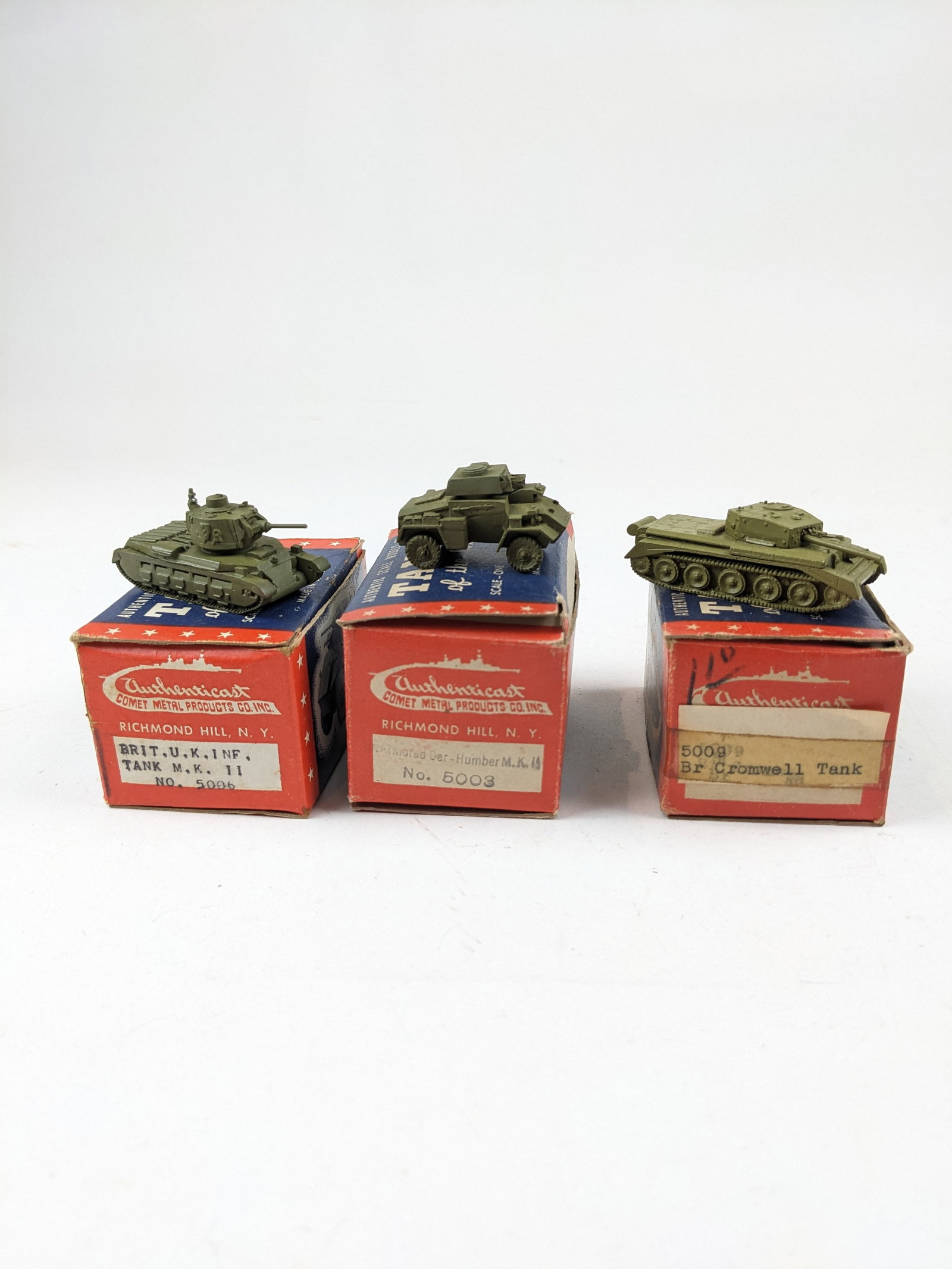 Authenticast British Tanks: 3 Pieces Condition Excellent Boxes Fair To Good