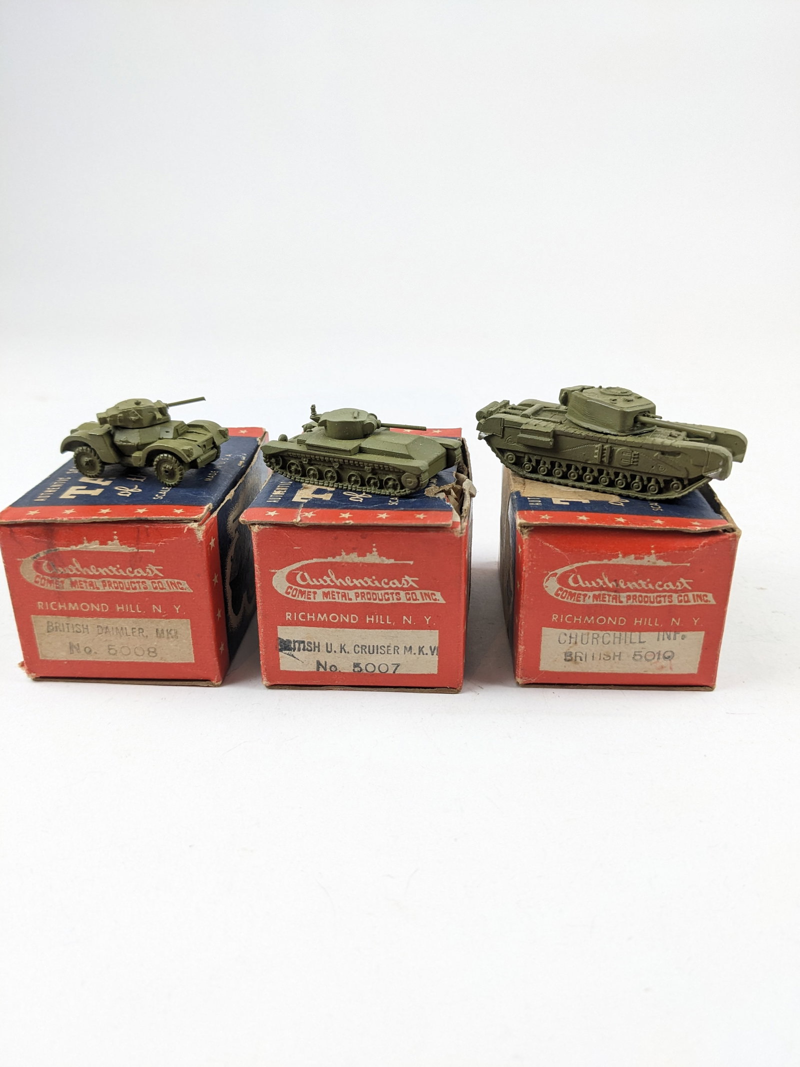 Authenticast British Tanks: 3 Pieces Condition Excellent Boxes Fair To Good