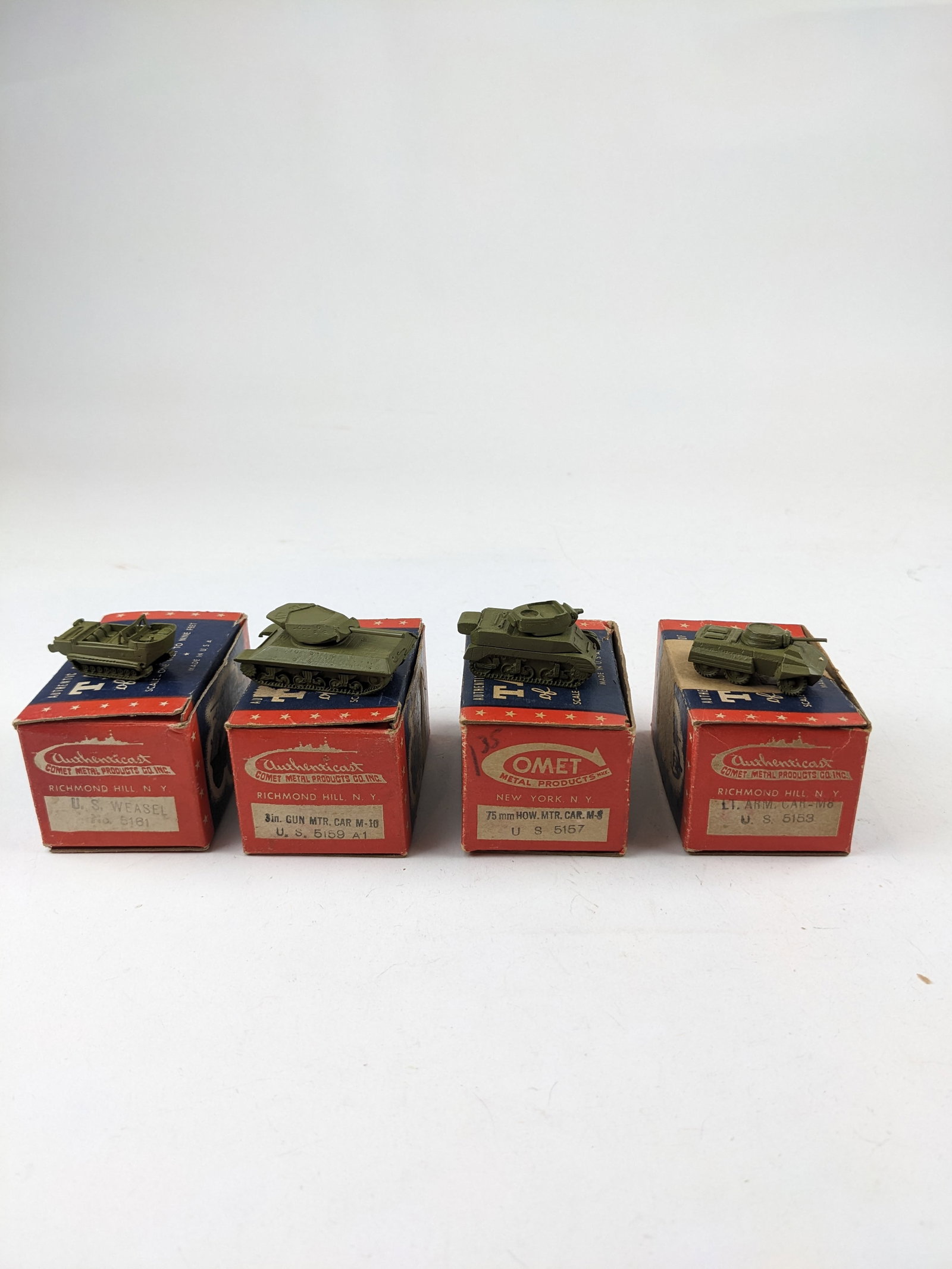 Authenticast U.S. Tanks: 4 Pieces Condition Excellent Boxes Good