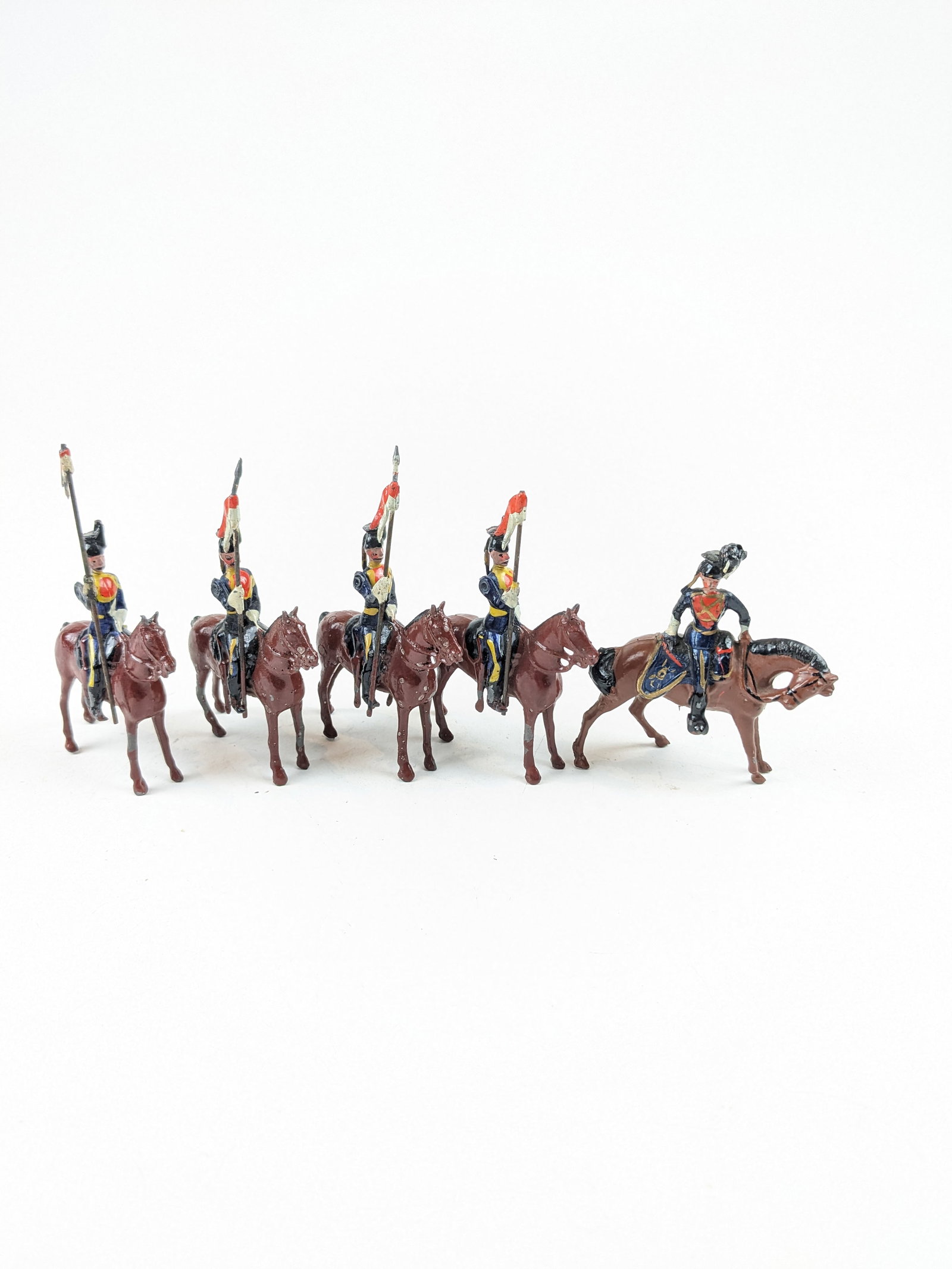 Britains 24th Lancers Pre-War: 5 Pieces Condition Good To VG 2 Broken Lance Tips No Box