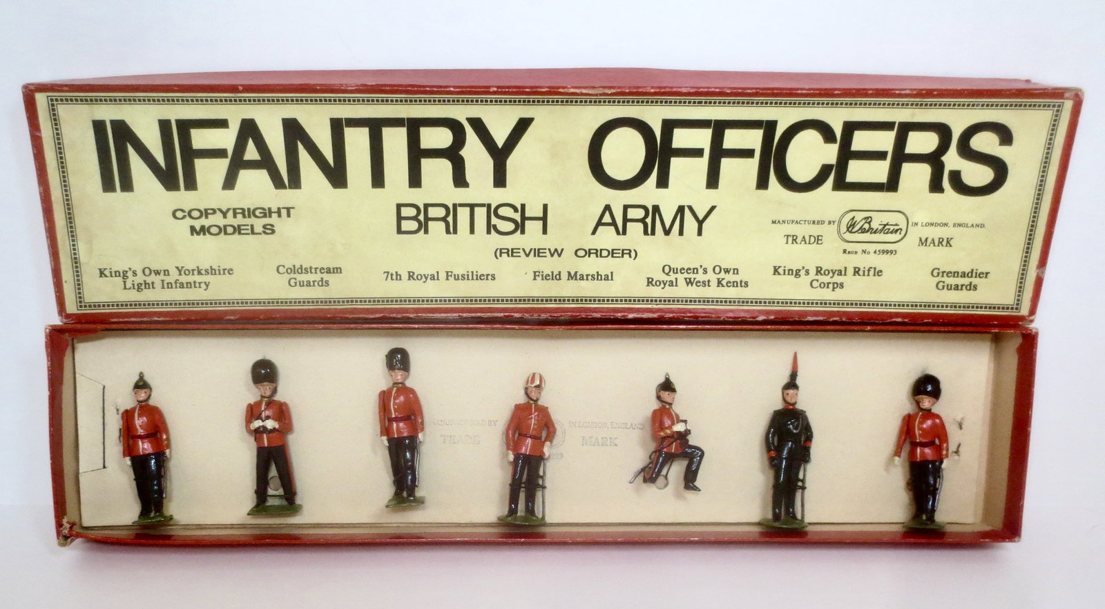 Britains #1908 British Army Infantry Officers (1 of 1)