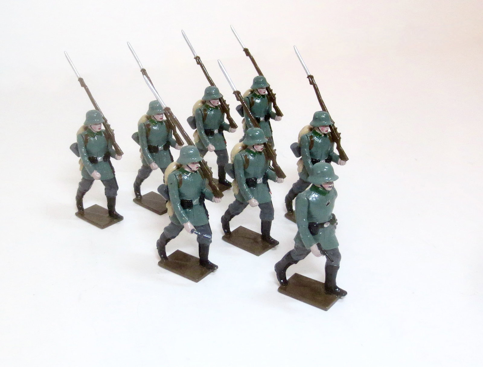 German Infantry Marching with Officer (1 of 1)