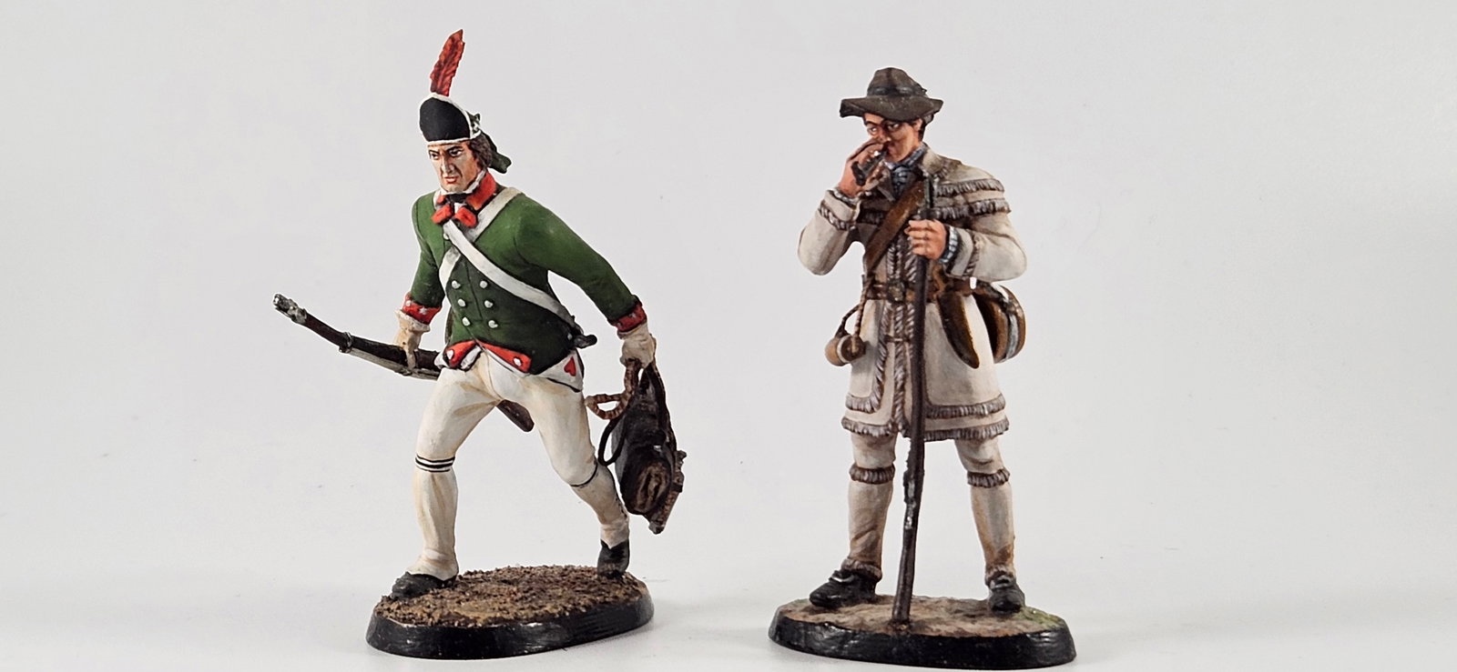 H.M. Arsenyev American Revolution War Lot 2: H.M. by Arsenyev St. Petersburg- American Revolutionary War Lot - Morgan's Raider and Butlers Rangers. Near Mint, Unboxed. 2 pieces.
