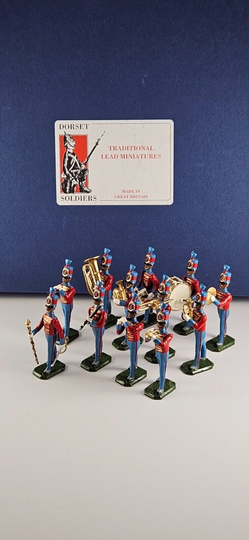 Dorset Toy Soldiers Colombian Band: Dorset Toy Soldiers of the United Kingdom - Bands of the World - Colombian Band. Mint in original box, 12 pieces.