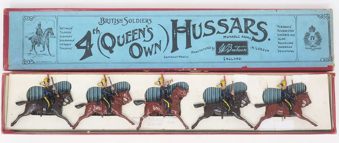 Britains set #8, 4th Hussars in original box (1 of 1)