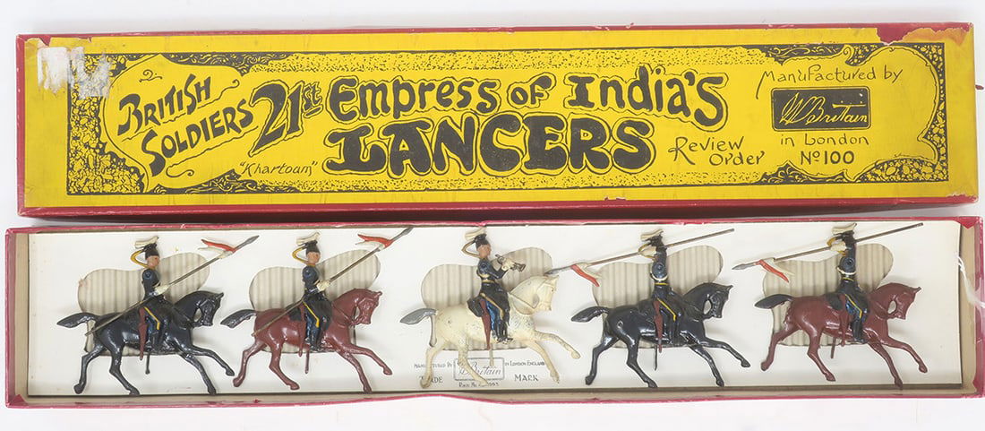 Britains set #100, 21st Lancers with trumpeter, (1 of 1)
