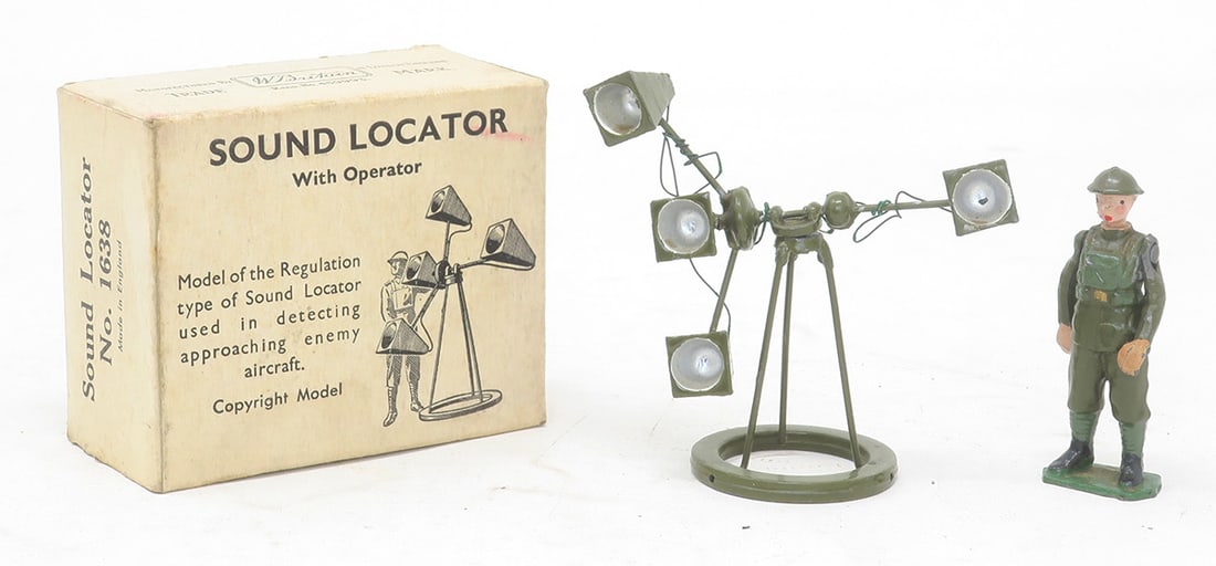Britains set #1638, Sound Locator and operator (1 of 1)