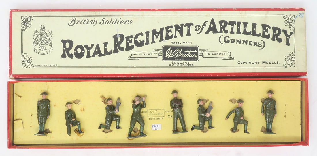 Britains set #1730, Royal Artillery gunners (1 of 1)