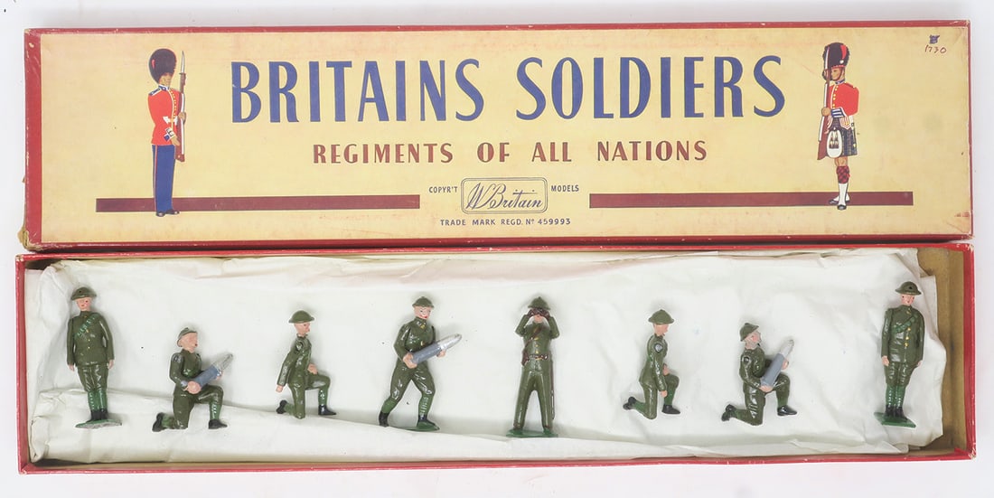 Britains set #1730, Royal Artillery gunners (1 of 1)