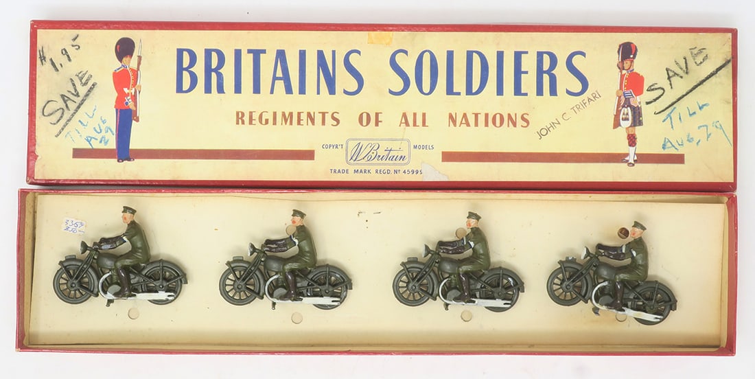 Britains set #1791, Motorcycle Dispatch riders (1 of 1)