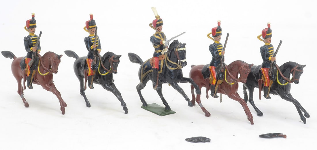 Britains set #12, 11th Hussars with officer (1 of 1)