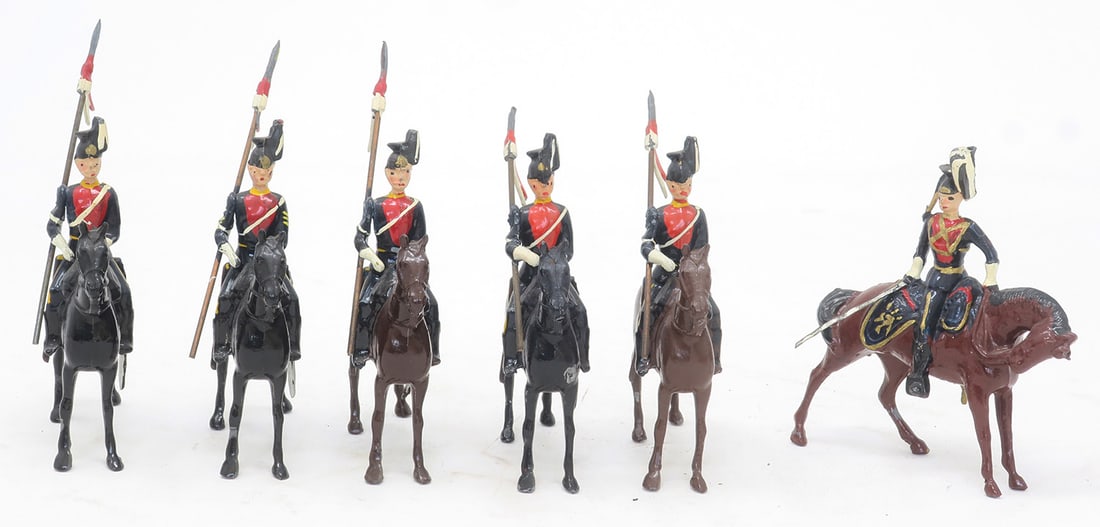 Britains set #24, 9th Lancers, slung lances, (1 of 1)