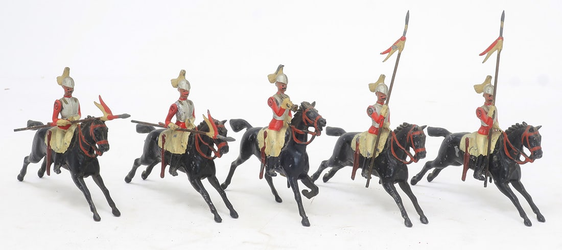 Britains set #43, 2nd Life Guards with trumpeter (1 of 1)