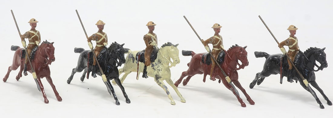 Britains set #94, 21st Lancers, steel helmets (1 of 1)