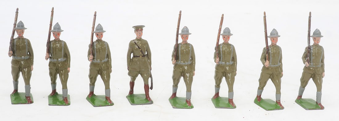 Britains set #227, US Doughboys with officer (1 of 1)