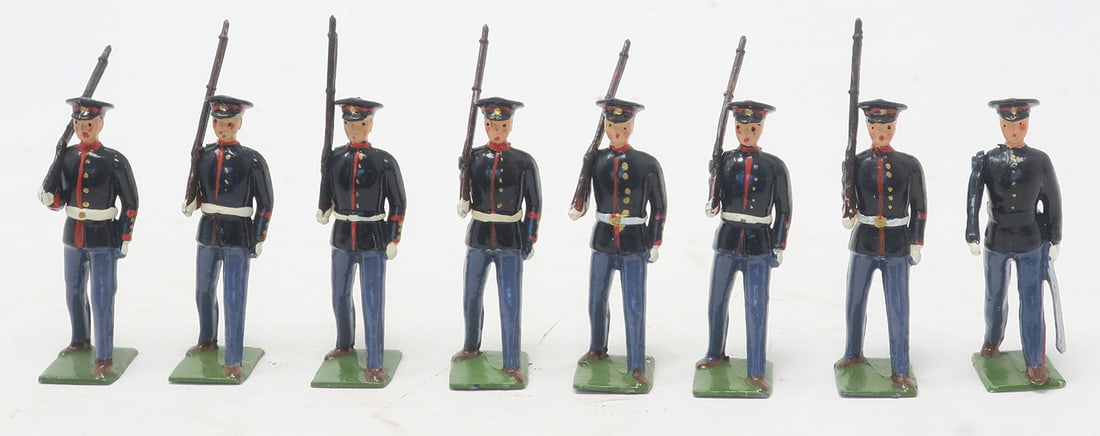 Britains set #228, US Marines with officer (1 of 1)