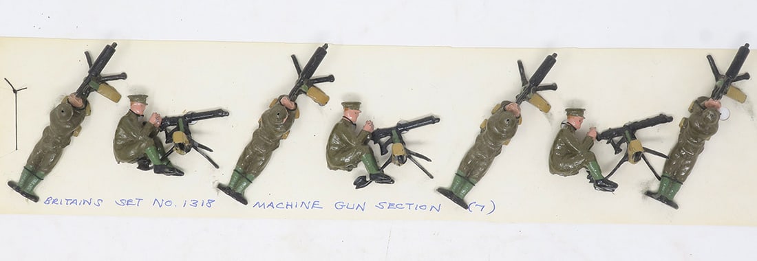 Britains set #1318, Machine Gunners lying (1 of 1)