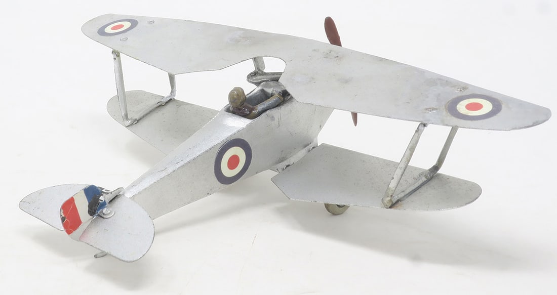 Britains set #1521, British Biplane with pilot, (1 of 1)