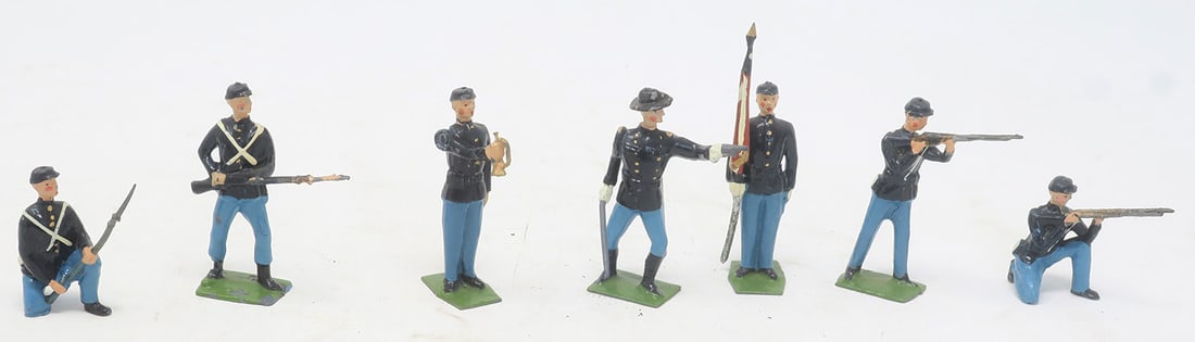 Britains set #2059, Union Infantry with officer, (1 of 1)