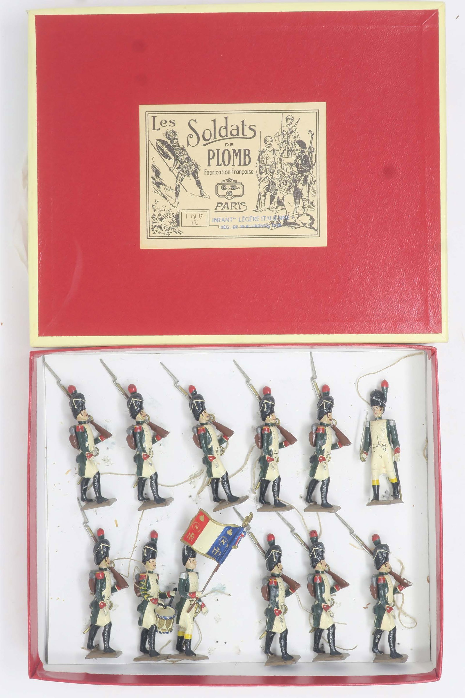 CBG Mignot, Infanterie Leger Italienne: in original box, very good; box good, 12 pieces, (c. 1980)