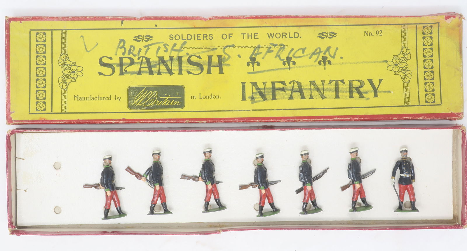 Britains set #92, Spanish Infantry at the trail (1 of 1)