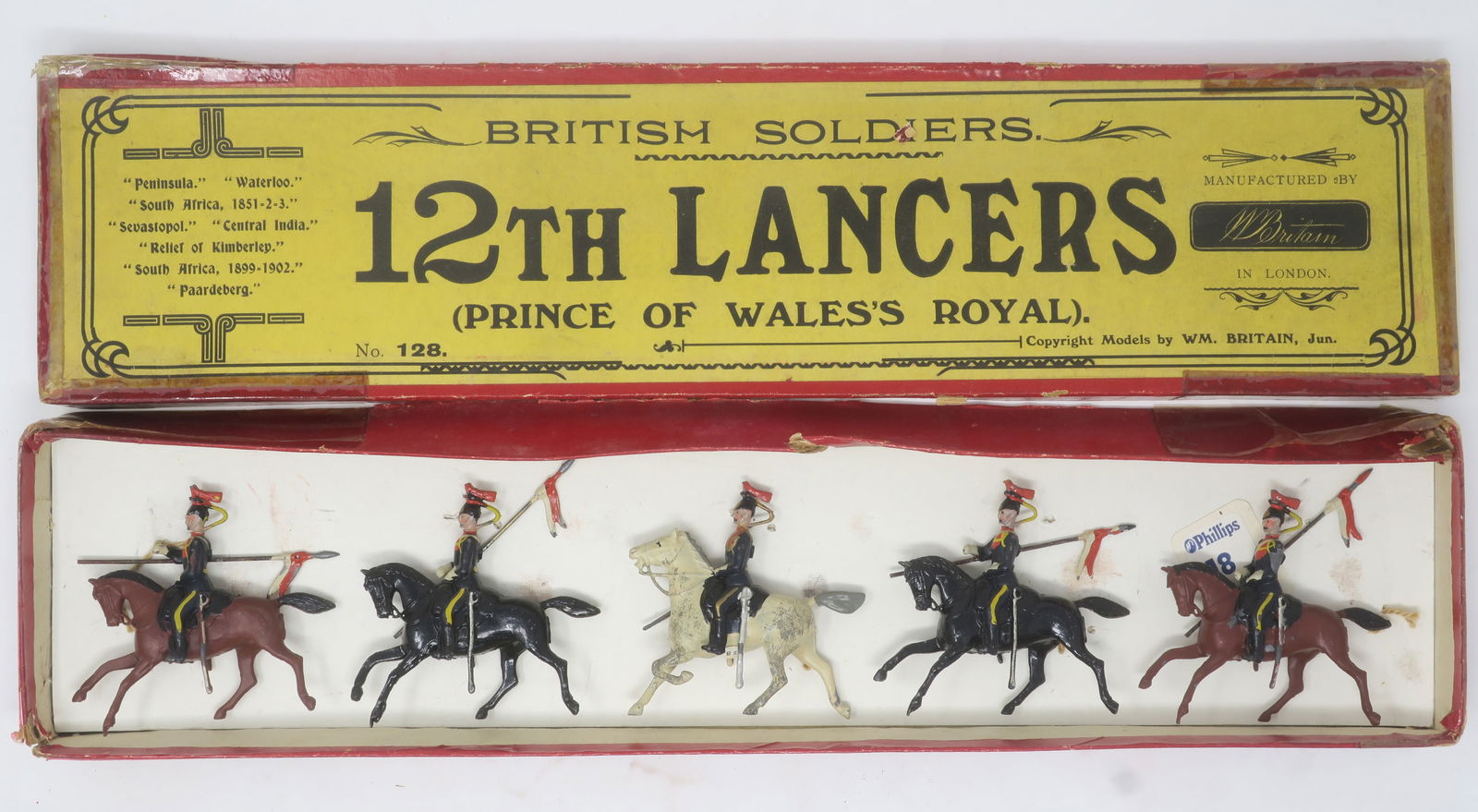 Britains set #128, 12th Lancers with officer (1 of 1)