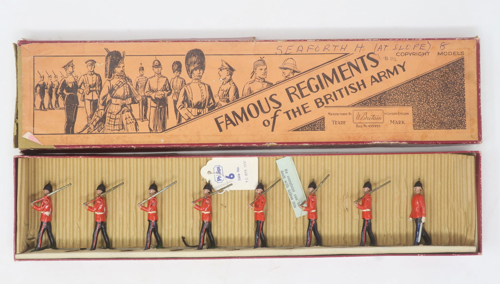 Britains set #1556, the Lincolnshire Regiment, (1 of 1)