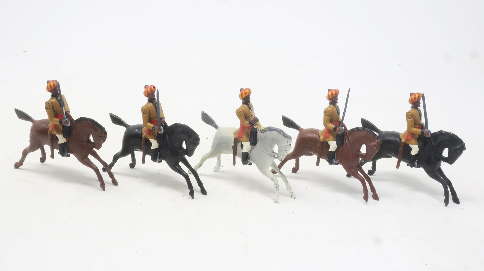 Britains set #47, Bengal Lancers with trumpeter (1 of 1)