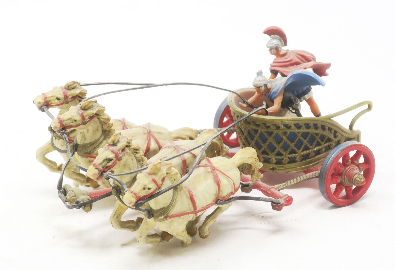 Elastolin,  Roman 4 horse chariot (1 of 1)