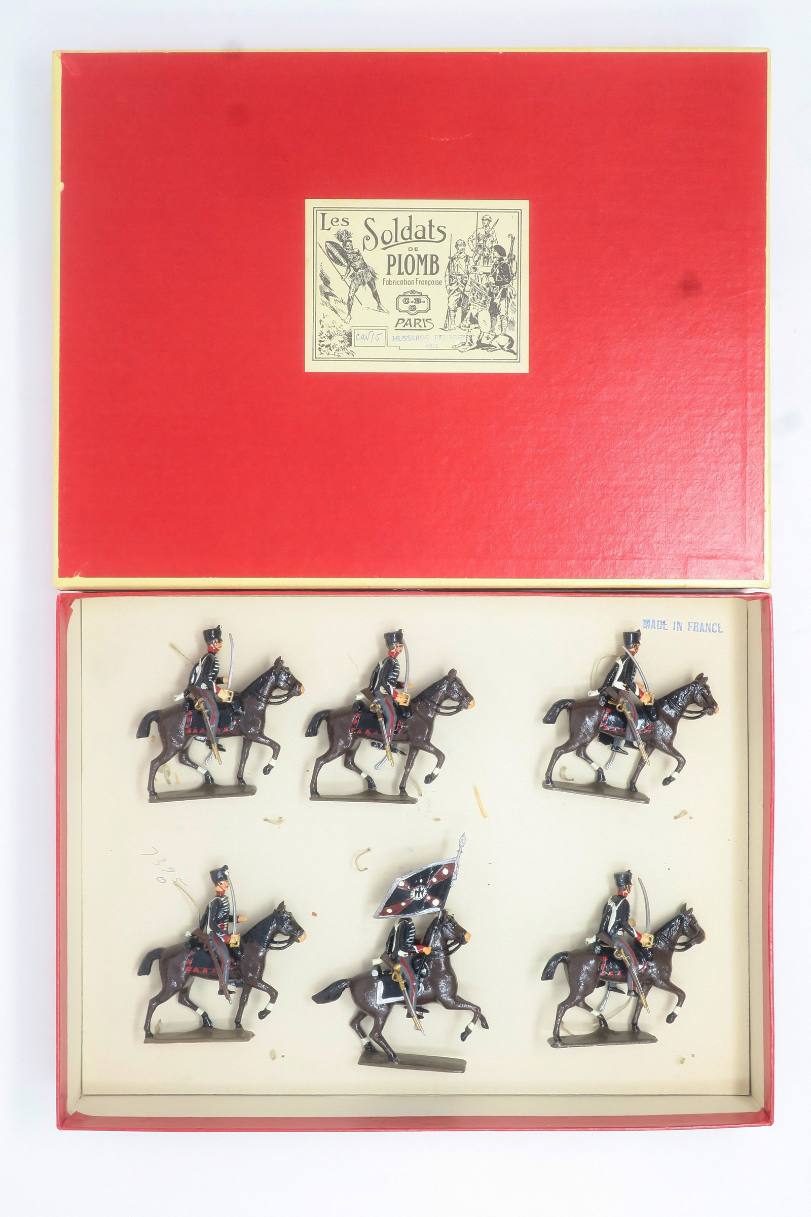 CBG MIGNOT ANCIEN : RARE CUIRASSIER PRUSSIEN A CHEVAL cheval