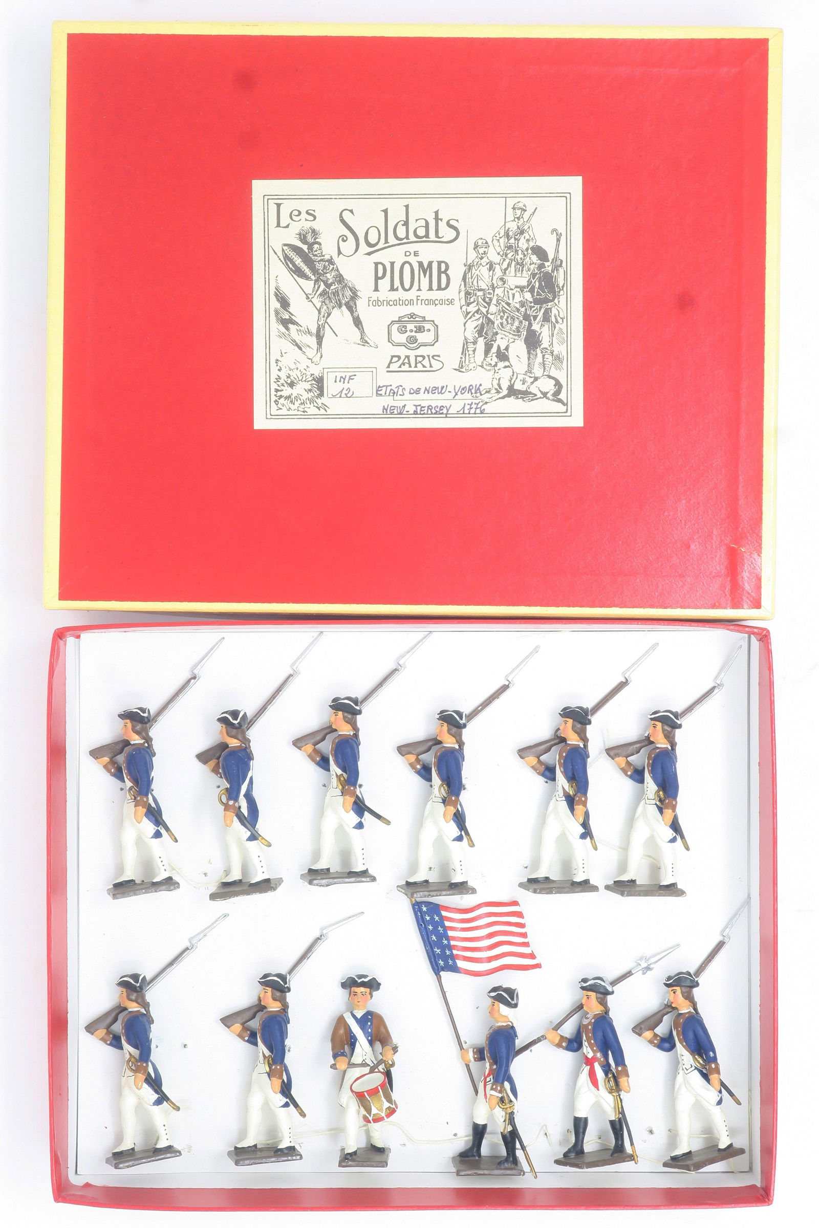 CBG Mignot, Etats New York 1776,: in original box, very good, box good, 12 pieces, (c. 1980)