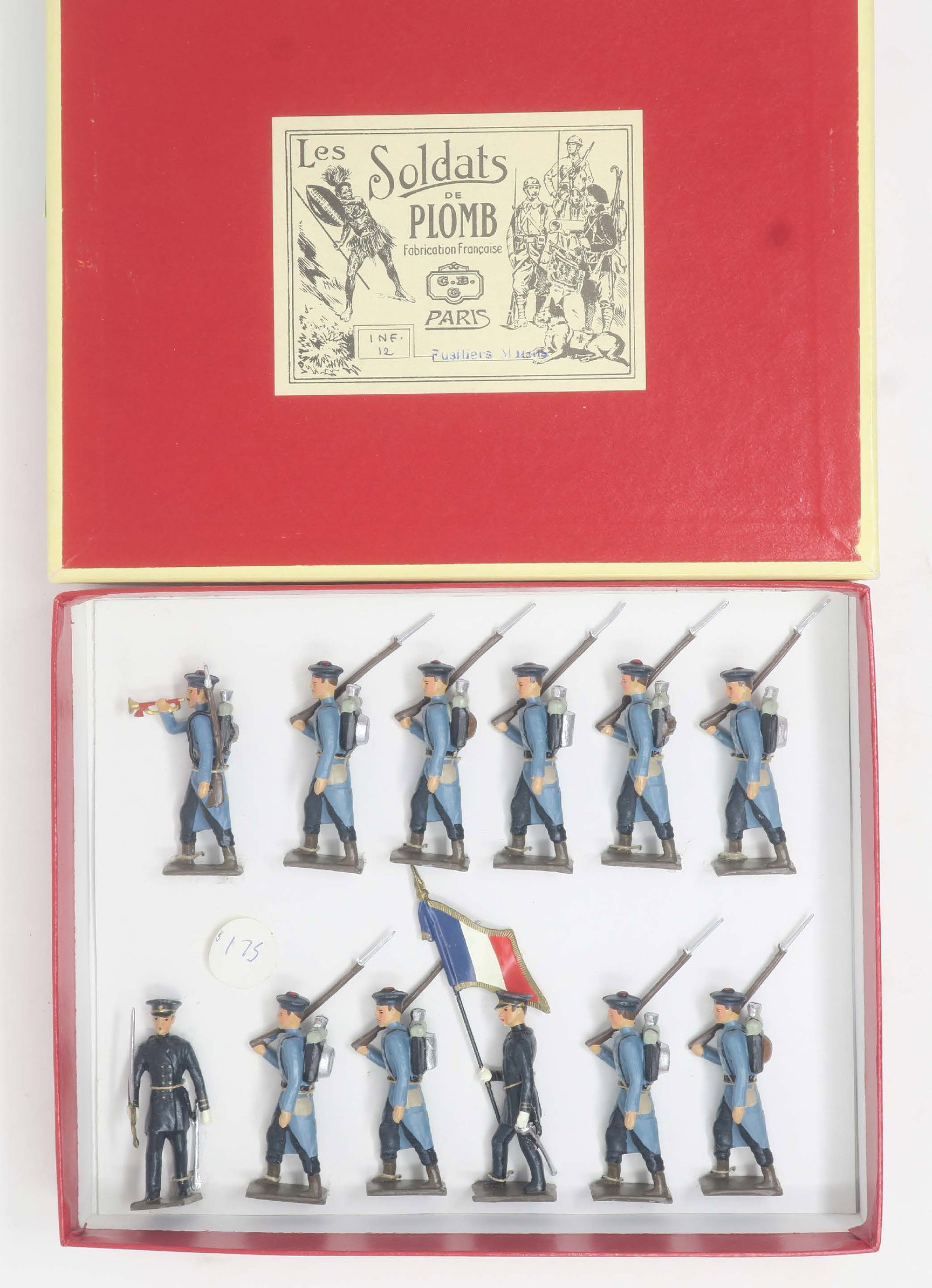 CBG Mignot Fusiliers Marins: in original box, very good; box good, 12 pieces, (c. 1980)