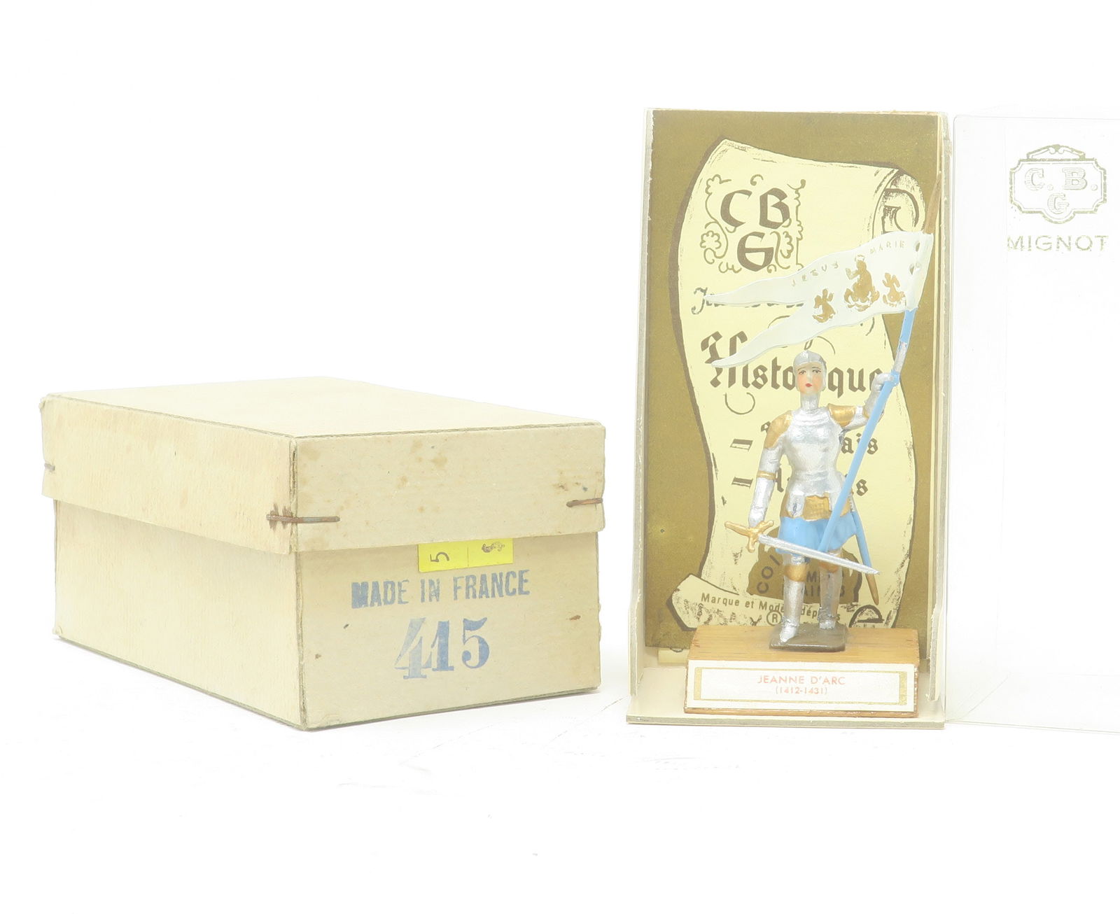 CBG Mignot Joan of Arc with banner, (1 of 1)