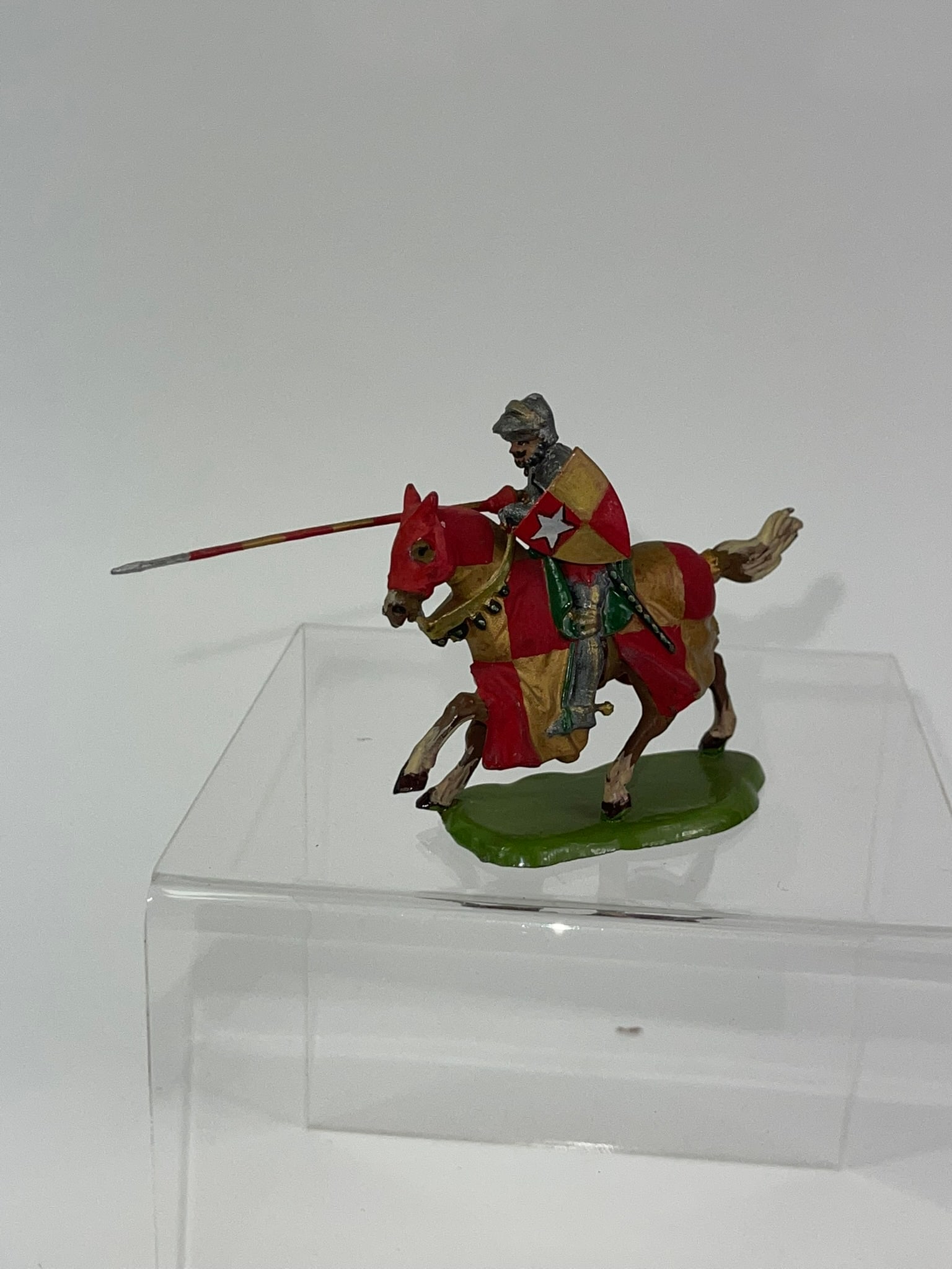 Britains Mtd Knight of Agincourt Earl of Oxford: 1 piece, very good condition. Custom figure.
