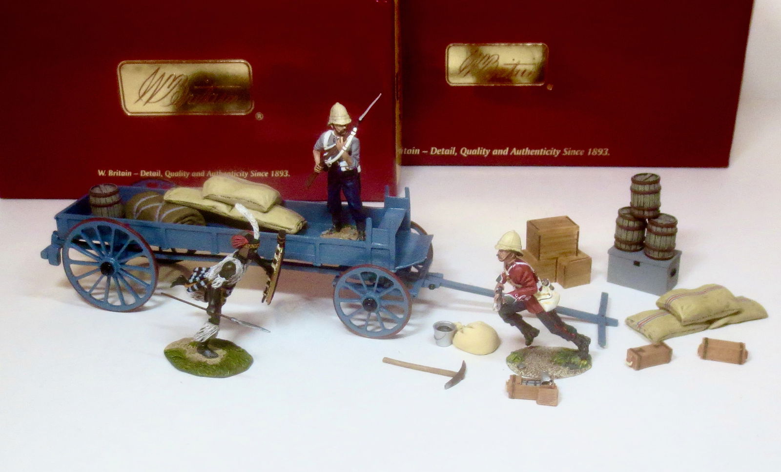 Britains Zulu War Ox Wagon & Supplies (1 of 1)