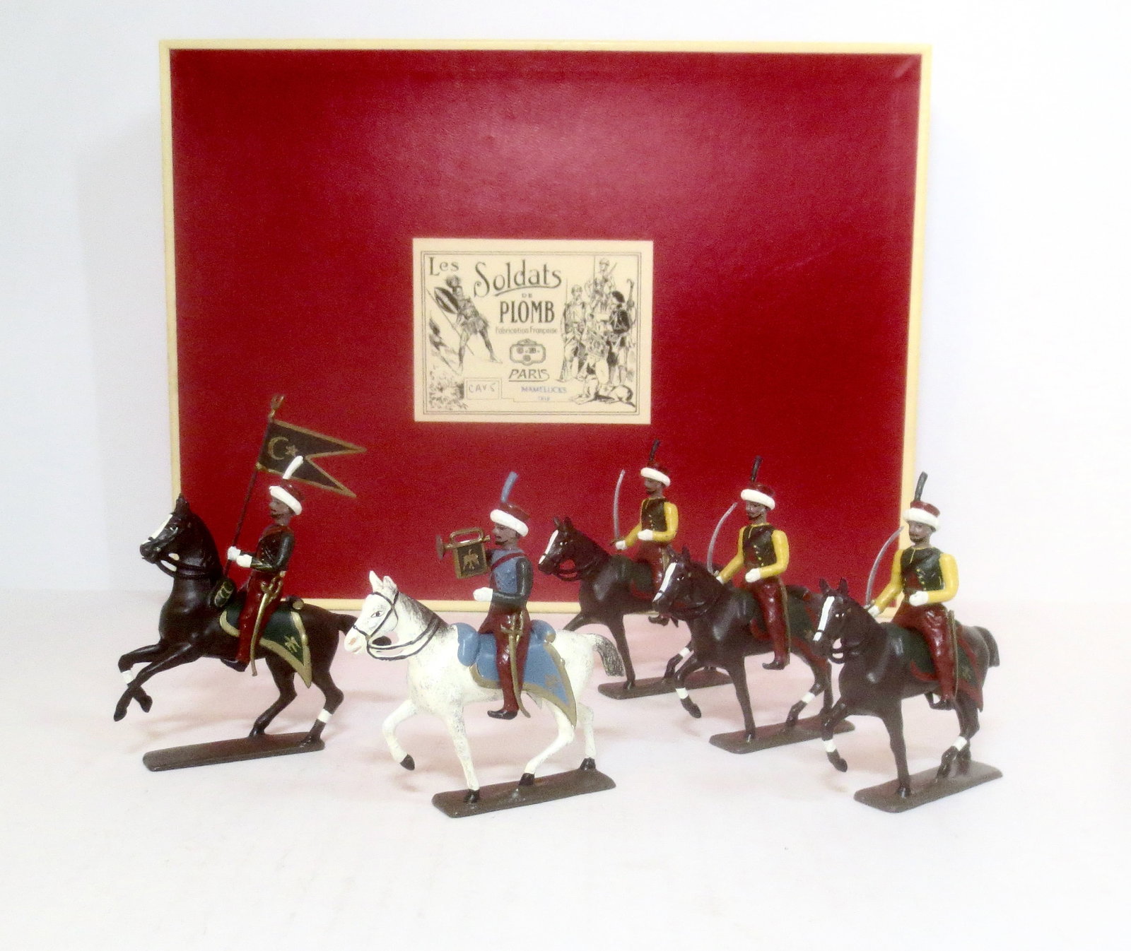 Mignot Mamelukes Cavalry, 1810: 5 pieces. Mint condition. Box excellent.