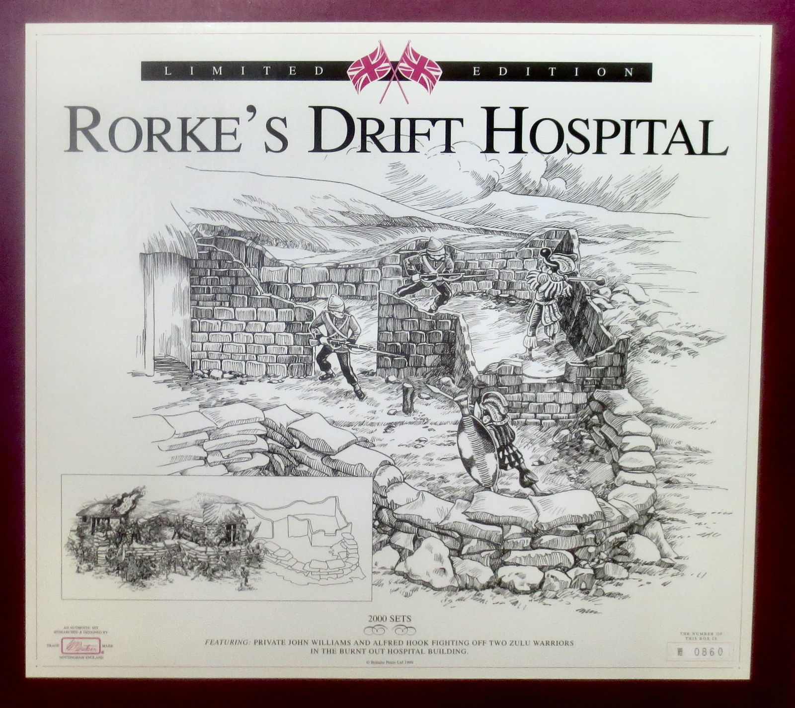 Britains #20009 Rorke's Drift Hospital Diorama: Mint condition. Box excellent. **EXTRA SHIPPING DUE TO LARGE LOT SIZE**