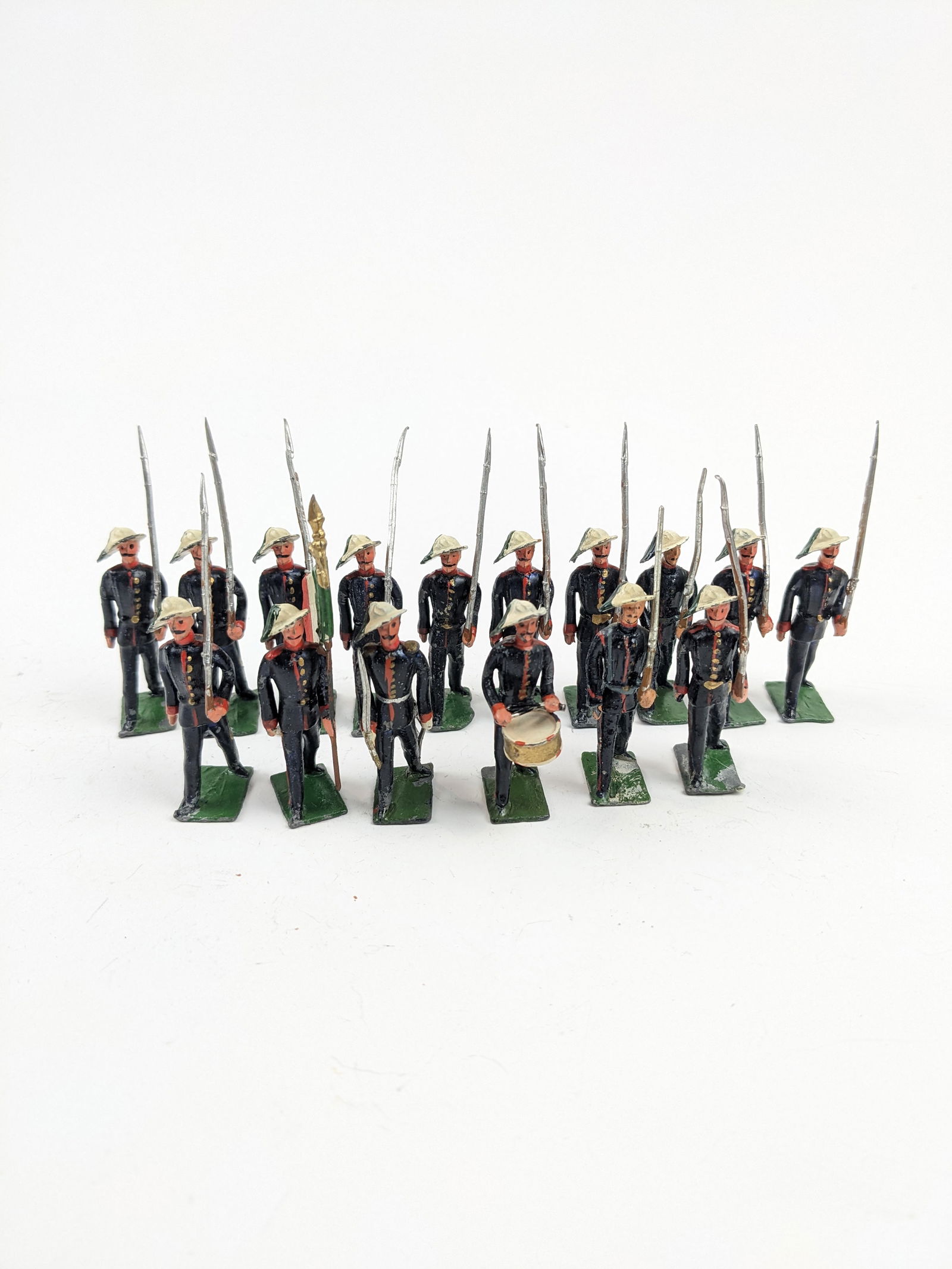 Heyde Italians Marching: 16 Pieces Condition Good-Very Good (2 Broken Gun Tips) No Box