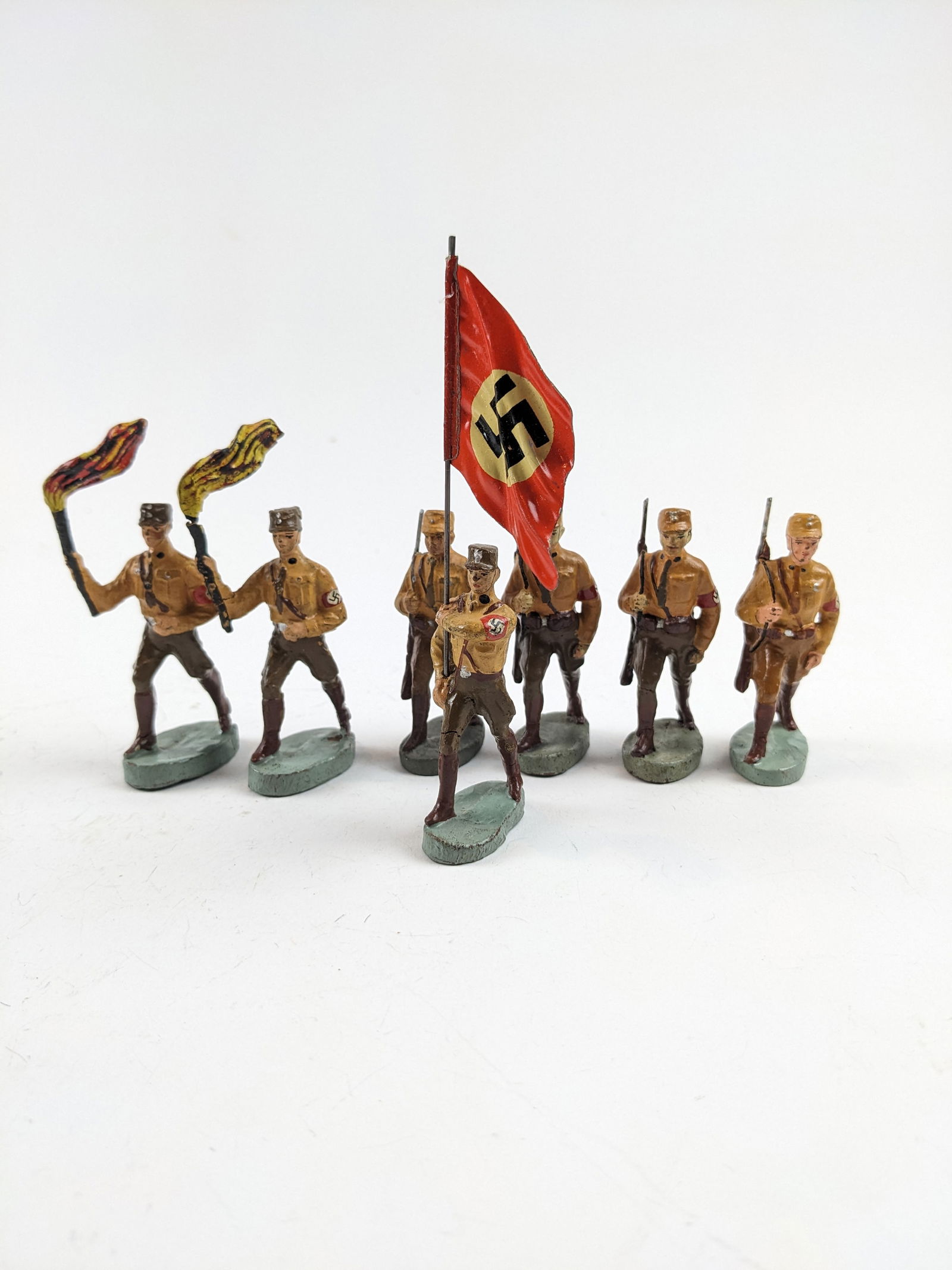 Elastolin SA Germans Marching With Flag (1 of 1)