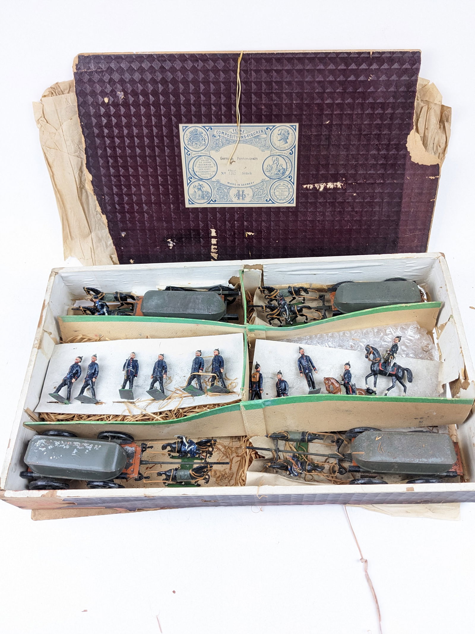 Heyde No. 715 German Pontoon Boats 45mm (1 of 1)