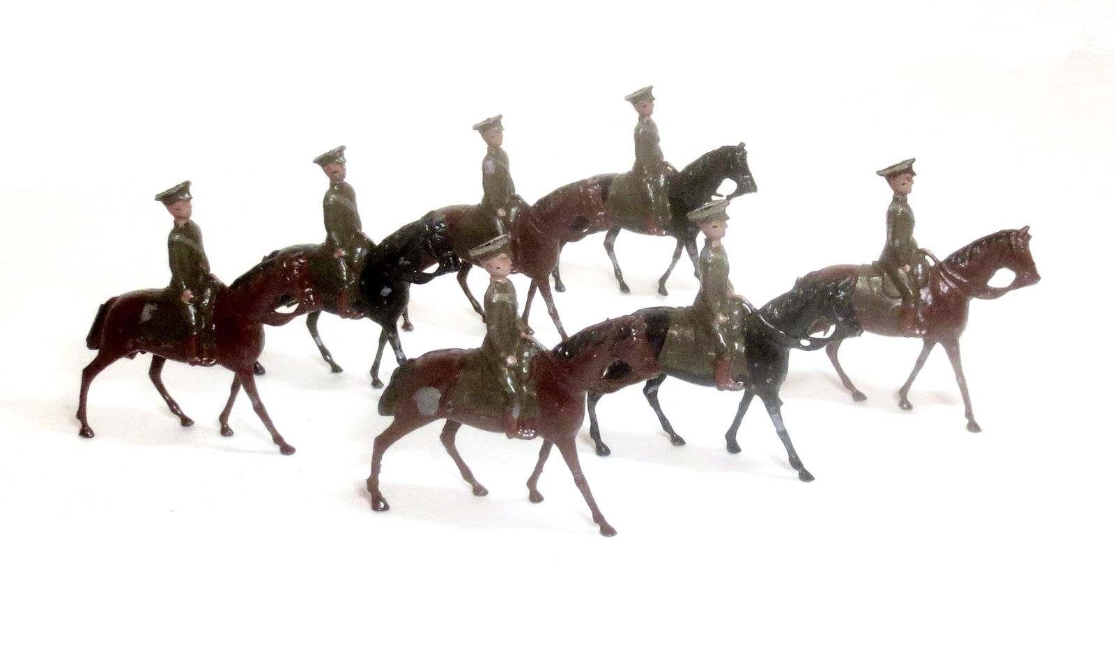 Britains 2nd Grade British Cavalry In Peaked Caps (1 of 1)